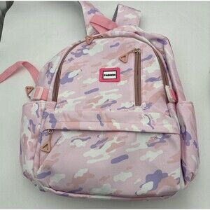 camolauge pink back pack with lunch bag&pencil case nylon large capacity school